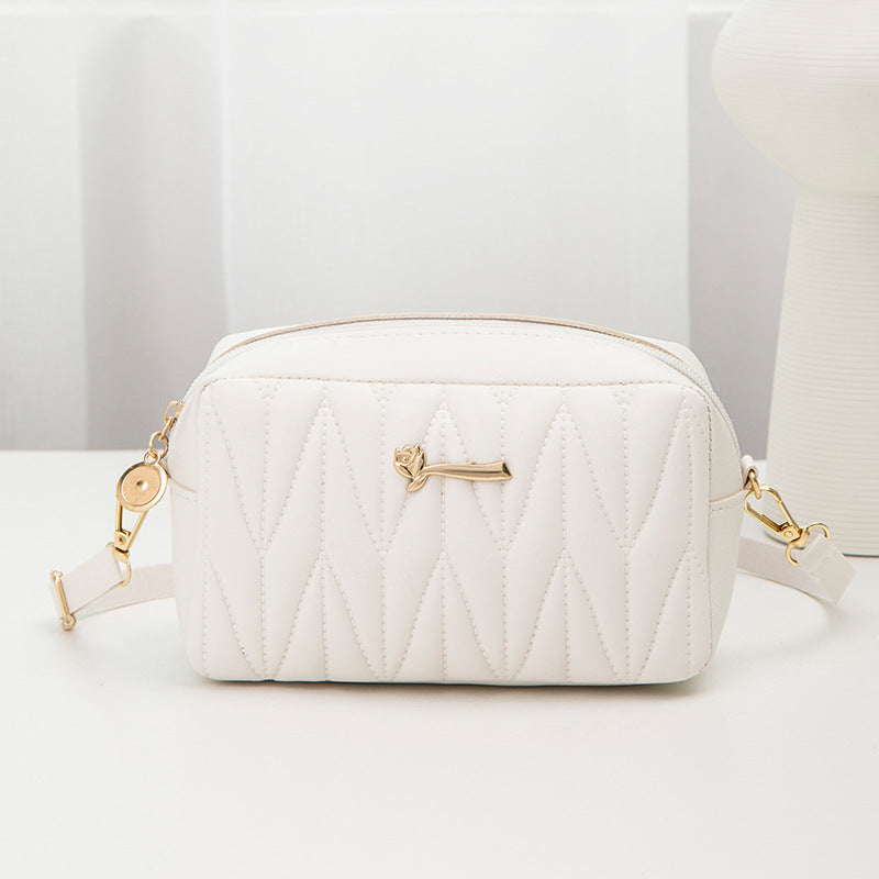 Wholesale Sewing thread Diamond plaid Shoulder bag