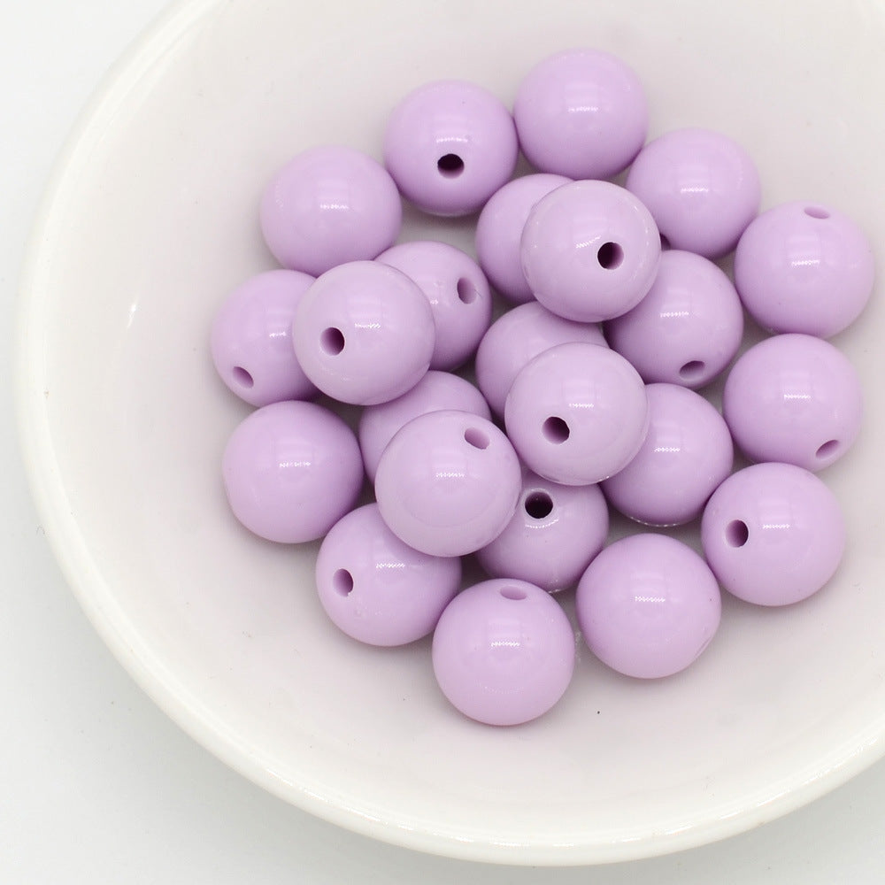 Wholesale Acrylic Iridescent Round Beads 8Mm Mixed Colors DIY Jewelry Making Fashion Accessory Craft Supply For Gifts