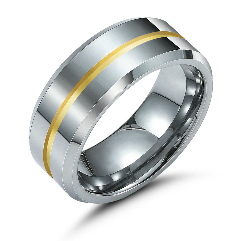 Anillos de acero de tungsteno al por mayor para hombres