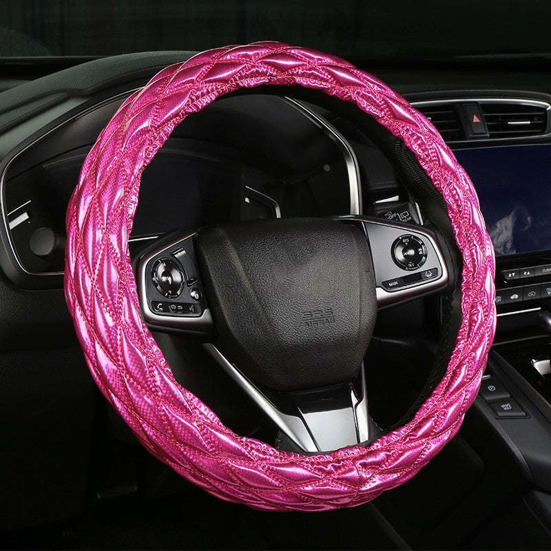 Wholesale Car Interior Supplies Round Steering Wheel Leather Cover