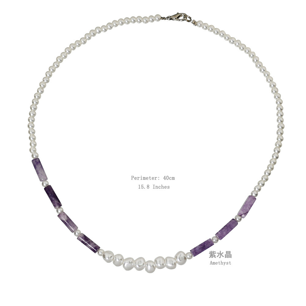 Wholesale Boho Pearl Necklace Clavicle Chain