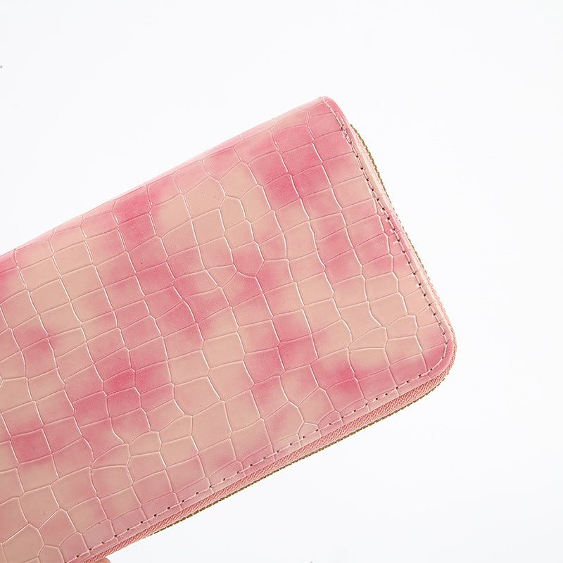 Wholesale Double Pull Cute Long Printed Bi-Fold Wallet