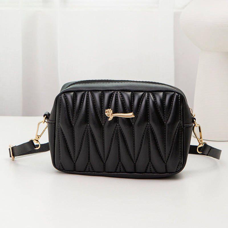 Wholesale Sewing thread Diamond plaid Shoulder bag