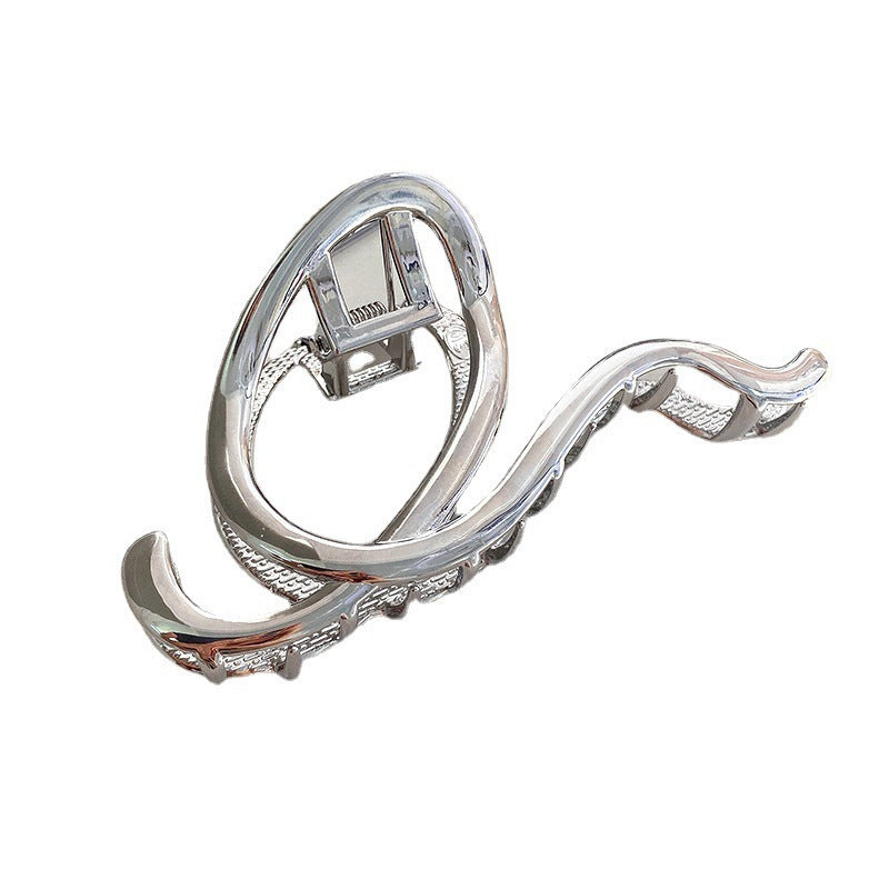 Wholesale Metal irregular geometric letter hairpin