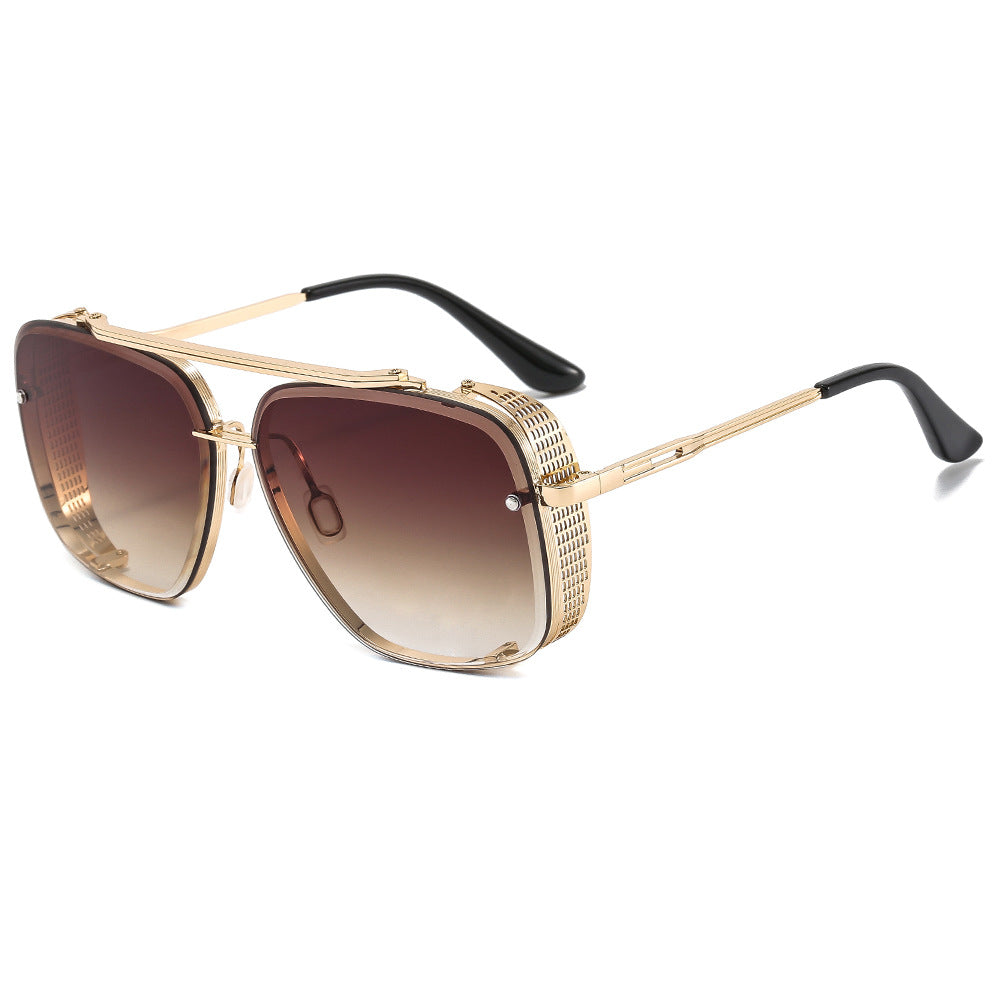Wholesale Fashion Men' s and Women' s Metal Sunglasses Personalized Punk Style