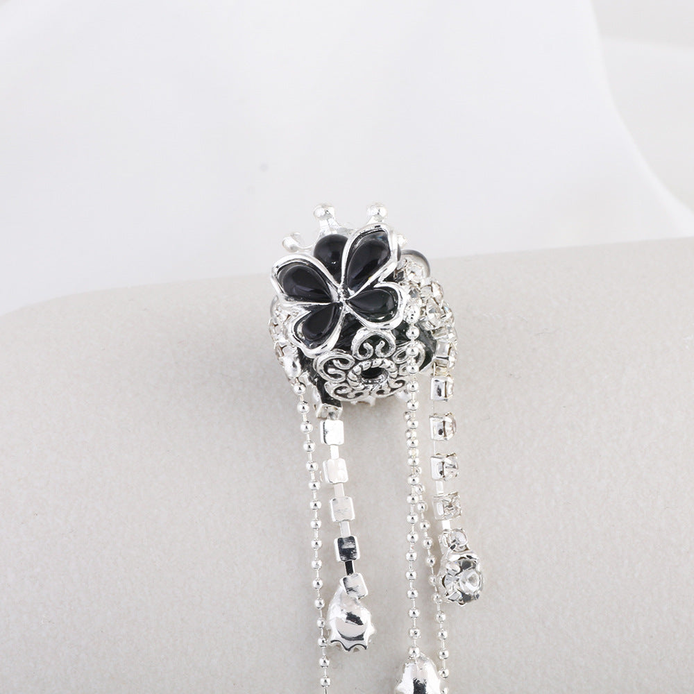 Wholesale Heavy Industry Butterfly Crown Tassel Soft Clay Diamond Ball