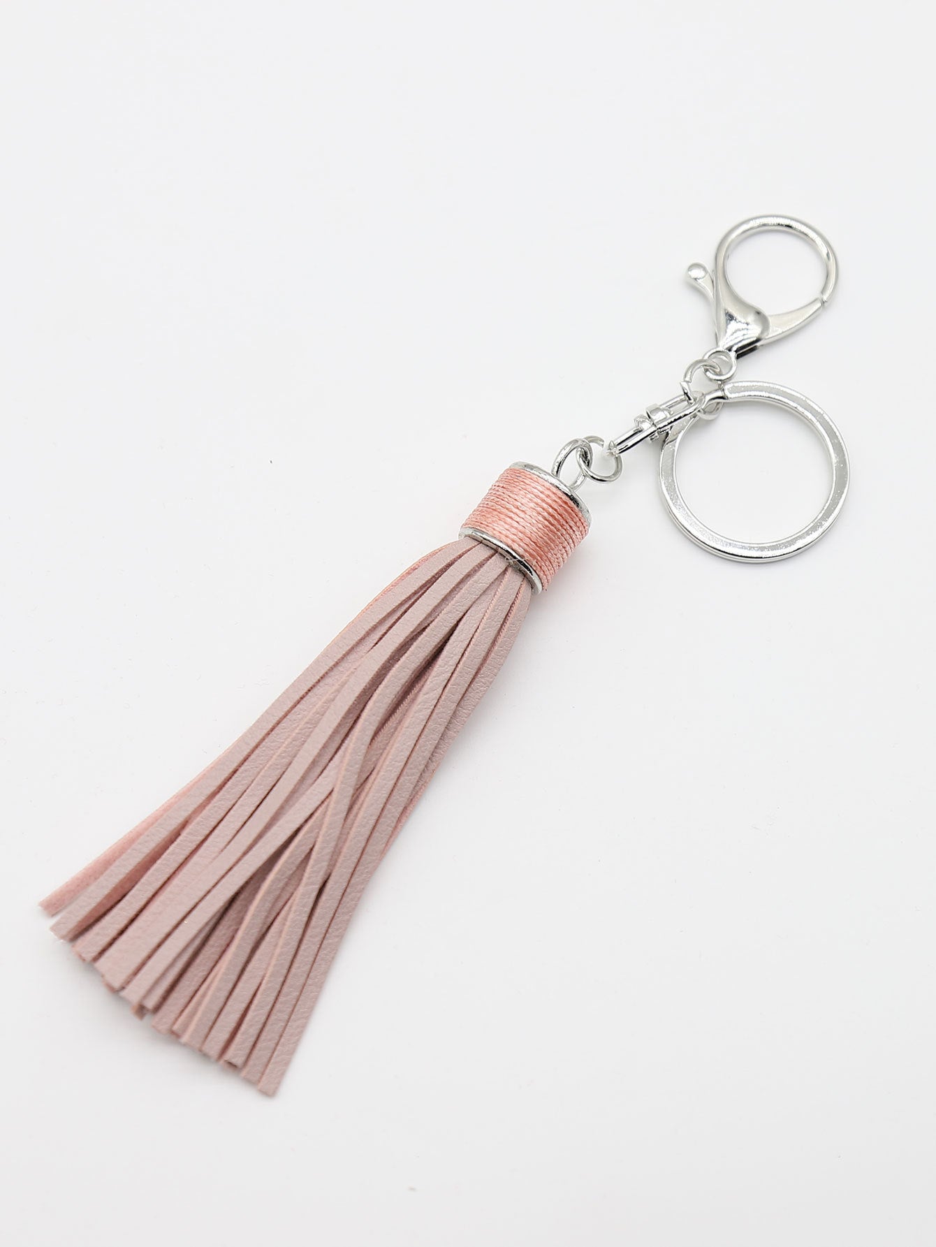 Wholesale Wax line alloy gift leather tassel car key chain  bag