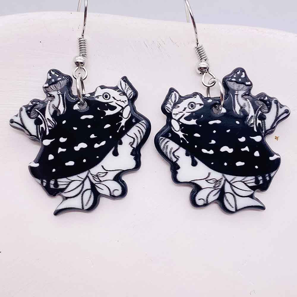 Pendientes acrílicos de personaje de dibujos animados al por mayor