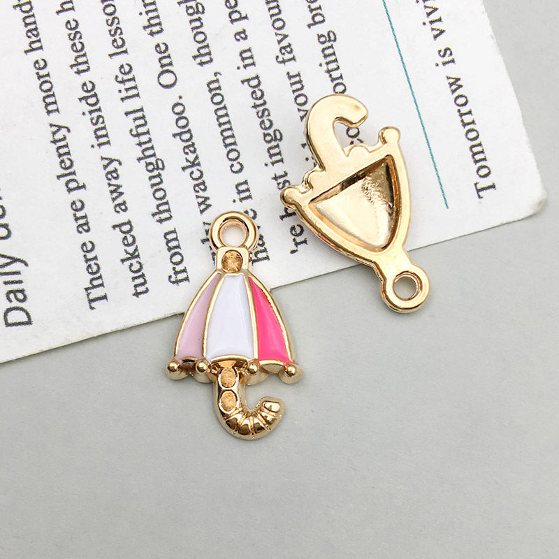 Wholesale 1 New Oil Dripping Alloy Colorful Simulation Apple Cherry DIY Pendant