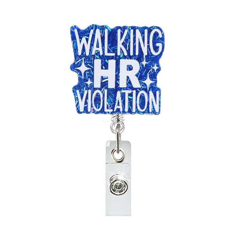 Wholesale 10pcs Acrylic Fun Badge Retractable Keychain