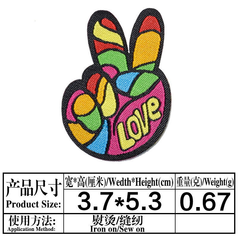 Wholesale 15Pcs Embroidered Iron On Fabric Patches Decorative Towel Applique Bundle Trendy DIY Sewing Craft Supply OLY Exclusive