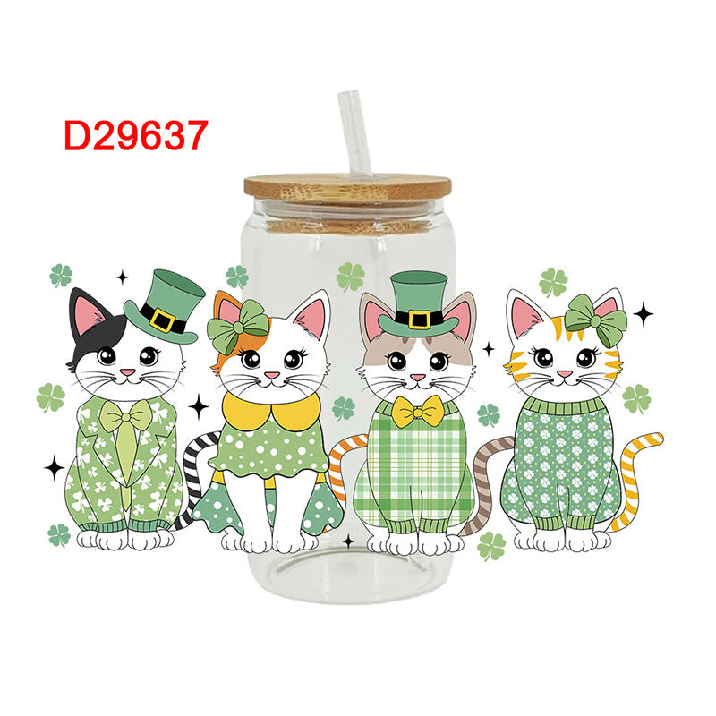 Wholesale Green forest 16oz Cup UV DTF Wraps