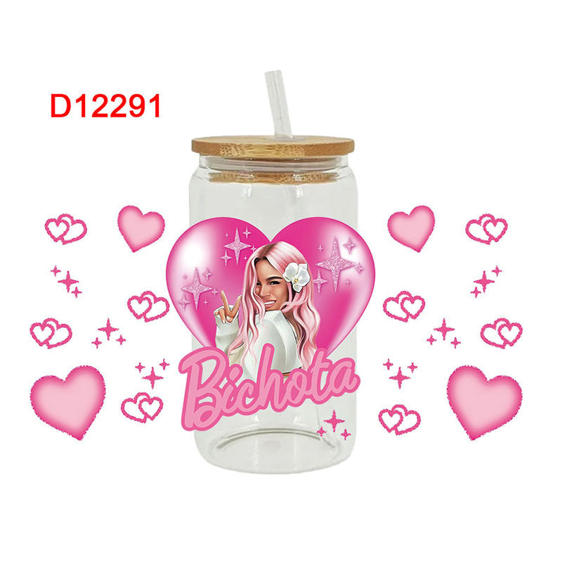 Wholesale Cartoon Cute Trendy Character Theme 16oz Cup UV DTF Wraps