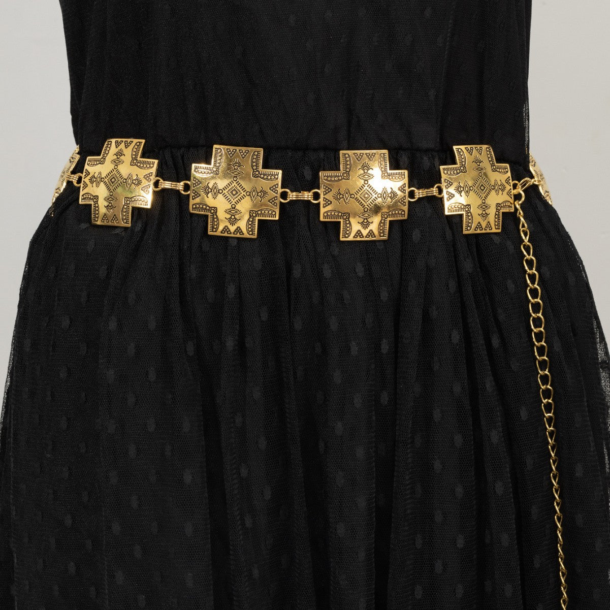 Wholesale Metal retro waist chain accessories versatile decorative belt dress jeans