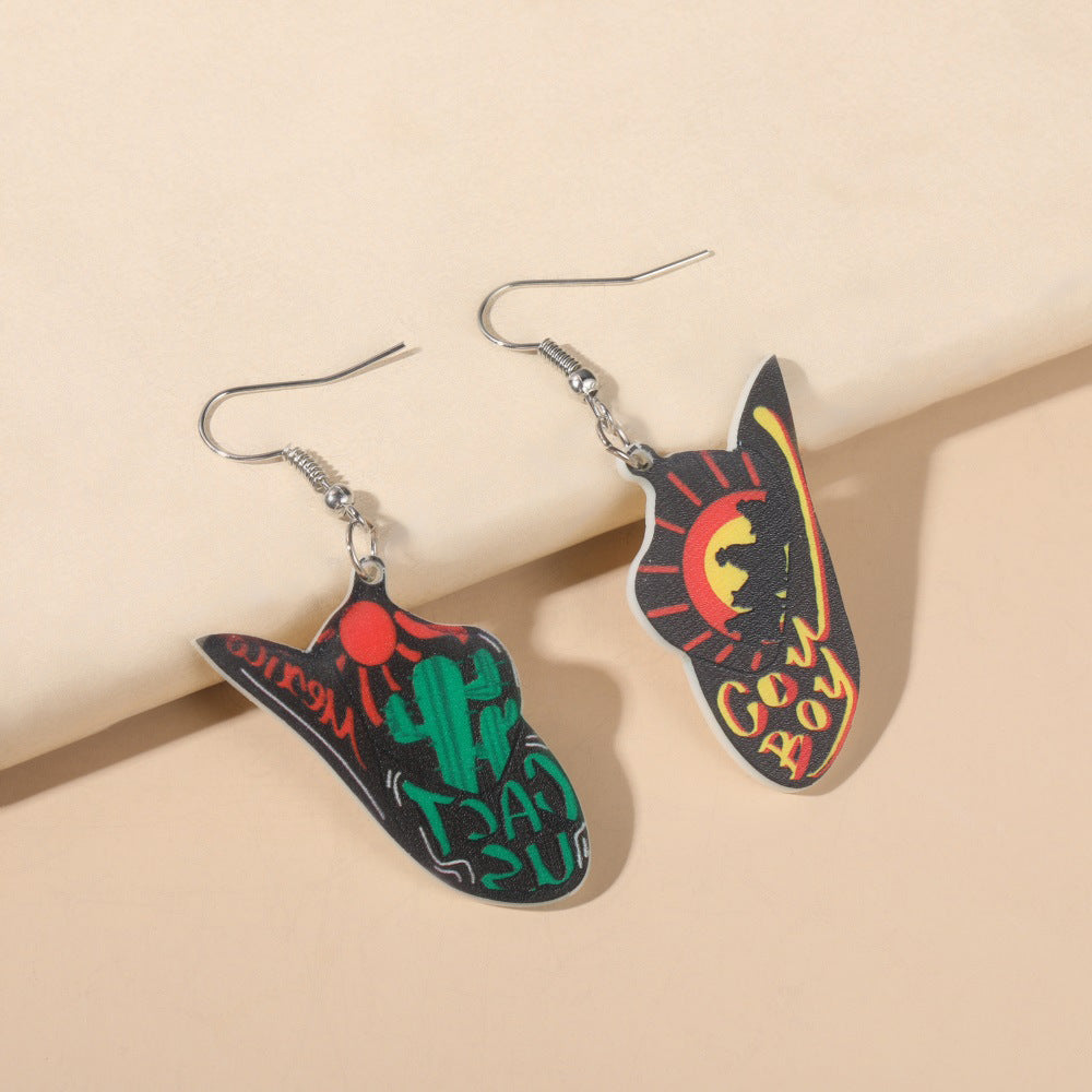 Wholesale Acrylic wooden earrings