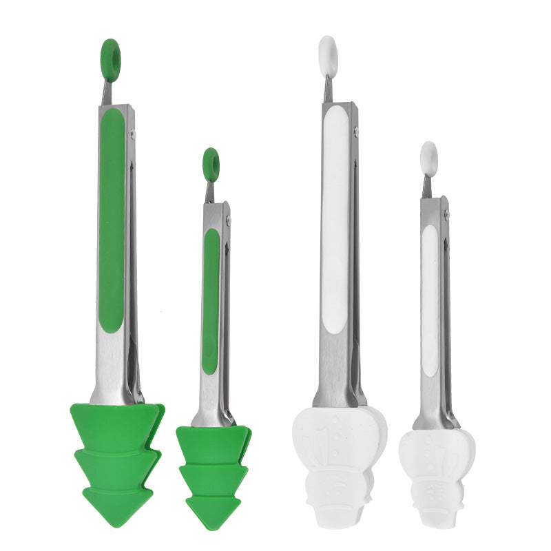 Wholesale Christmas Tree Snowman Stainless Steel Silicone Food Clip