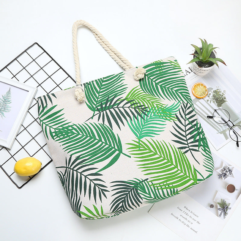 Bolsas de playa impresas en lienzo al por mayor lienzo