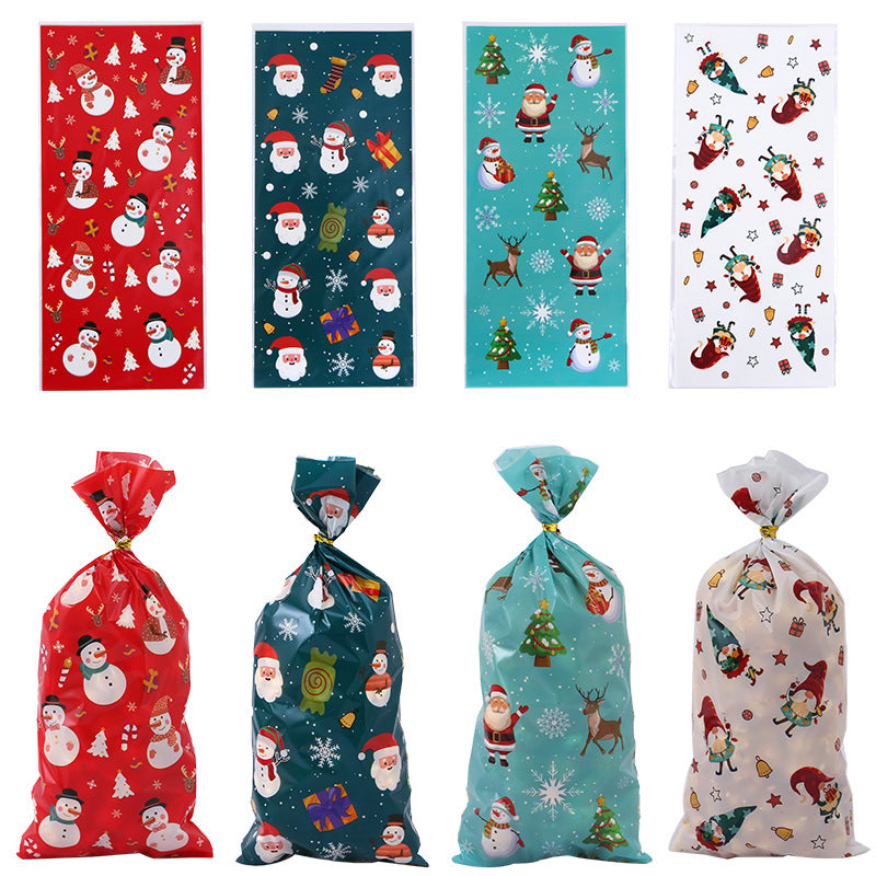 Wholesale Christmas OPP Santa Claus Candy Christmas Decoration Bag