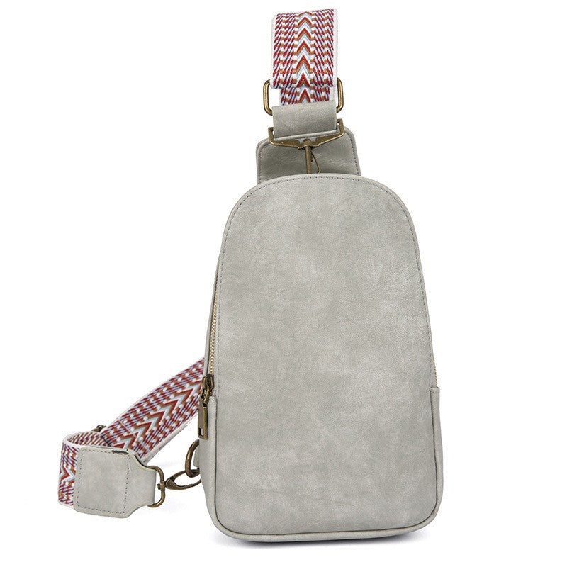 Wholesale Western Style PU Cow Print Leopard Print Sunflower Chest Bag Crossbody Bag