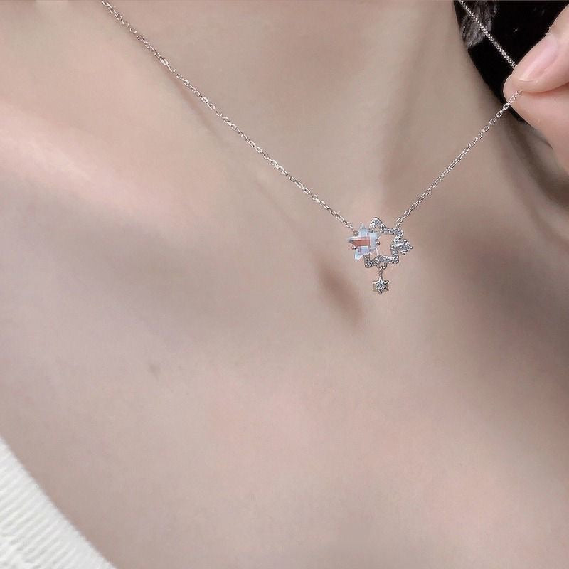 Wholesale Colorful star necklace clavicle chain