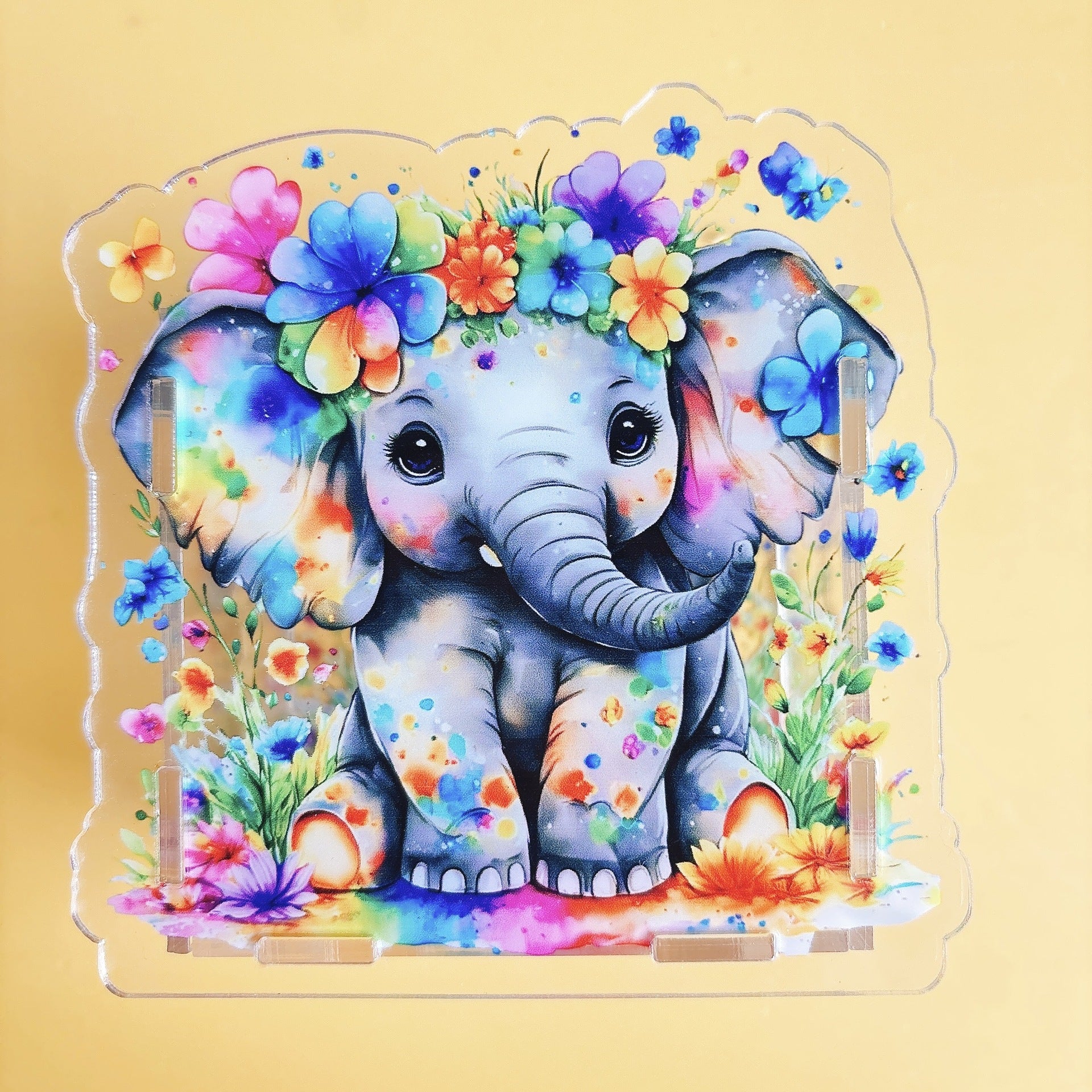 Wholesale Cute cat dog and cow animal acrylic pen holder OLY Exclusive