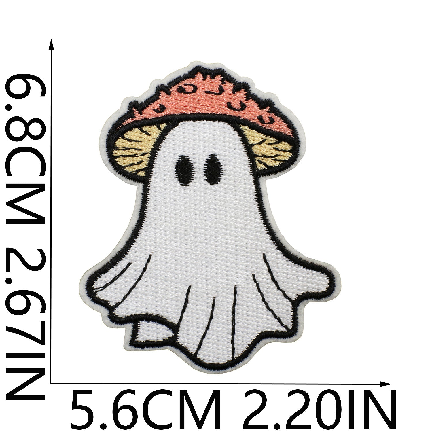 Wholesale Iron On Ghost Pumpkin Embroidery Patch Cute Witch Applique For Clothing Holiday Craft Supply For DIY Decor