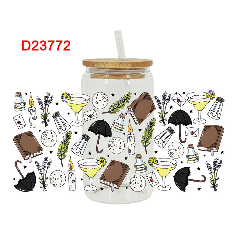 Wholesale Ice cream milk bread and snack series  16oz Cup UV DTF Wraps