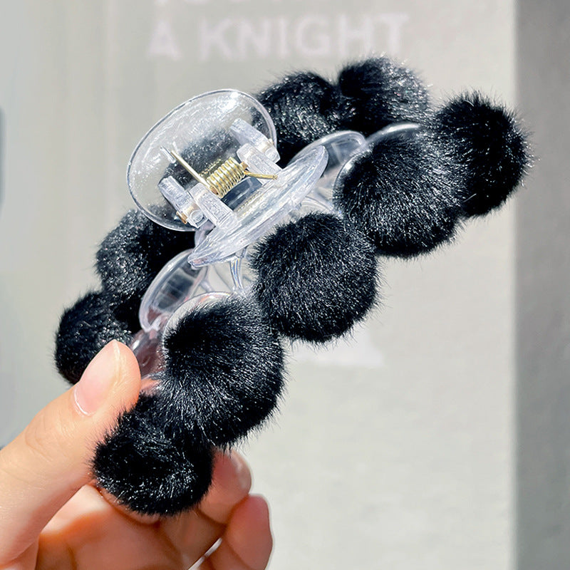 Wholesale Simple Autumn and Winter Plush Clamps