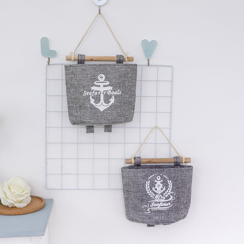 Wholesale Cotton and Linen Multi-layer Wind Hanging Storage Hanging Bags