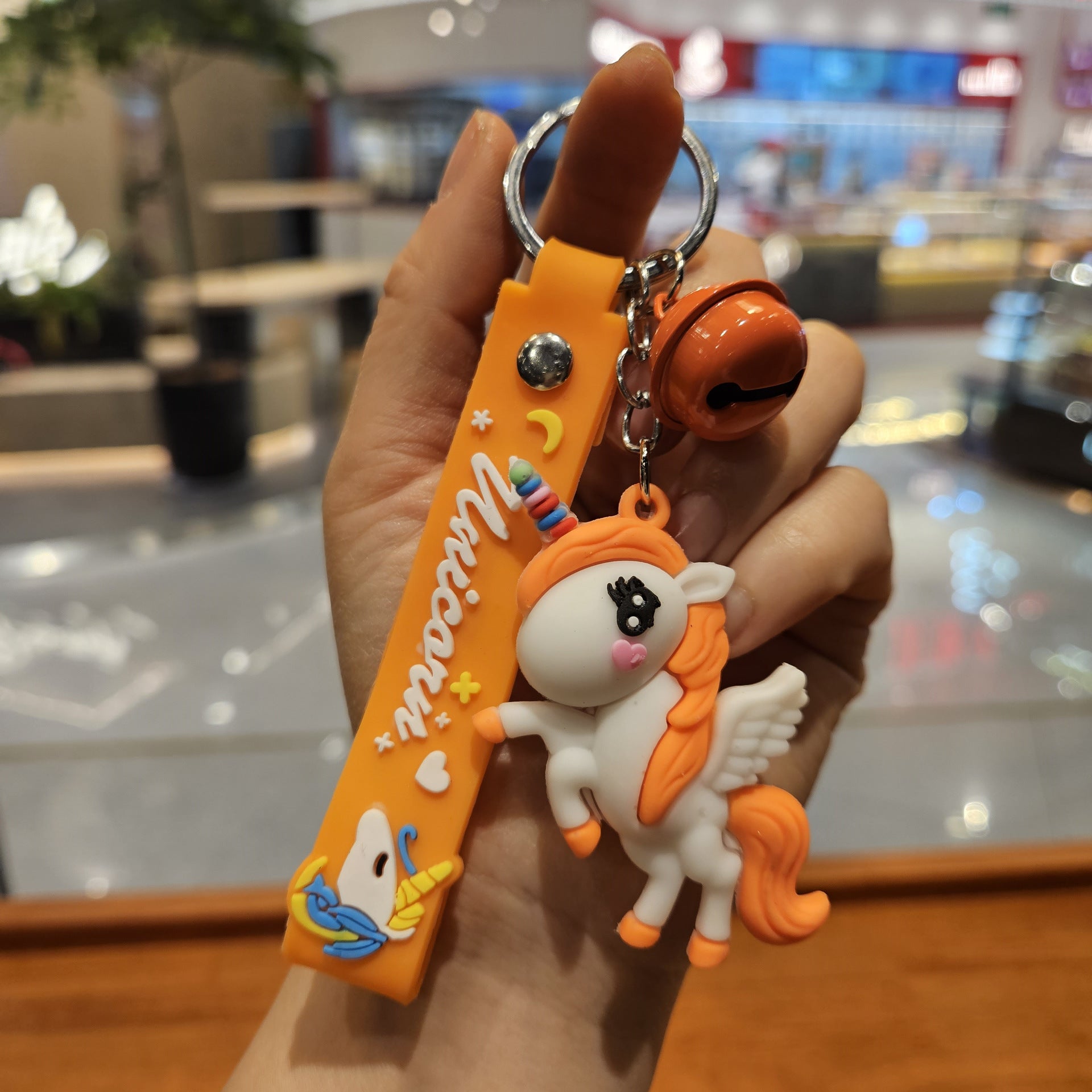 Wholesale Cartoon cute colored horsehide keychain OLY Exclusive