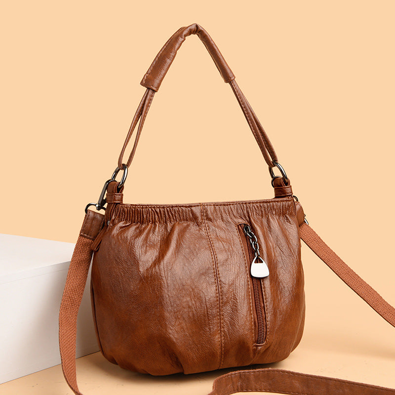 Wholesale Fashion Retro Multi-layer Large Capacity Shoulder Crossbody Bag