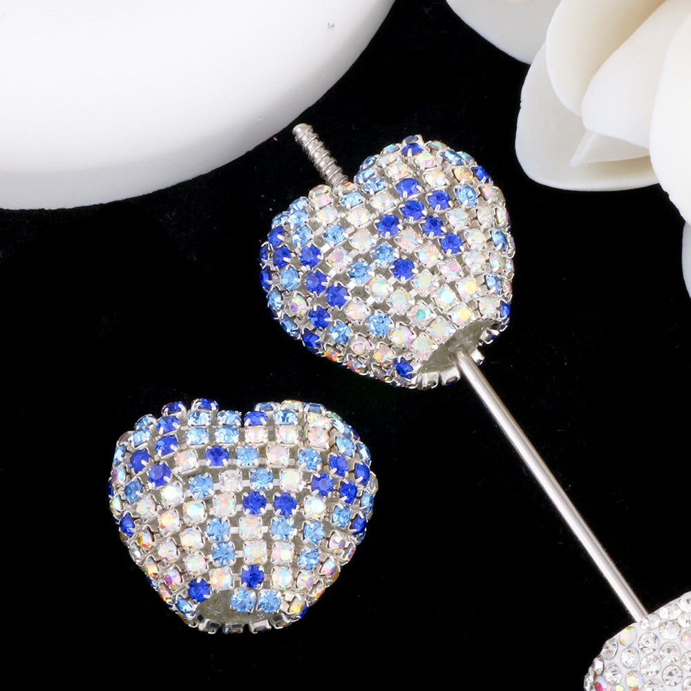 Wholesale Starry Sky Diamond Chain Love Acrylic Full Diamond Ball Straight Hole Bead DIY Beads