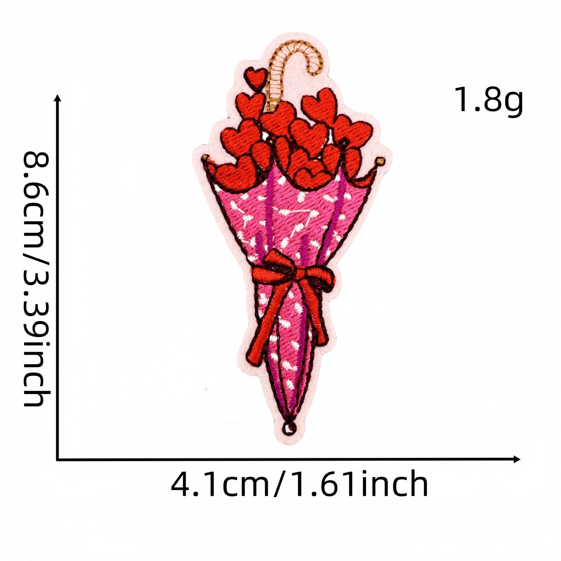 Wholesale Valentine' s Day Pink Love Cartoon Embroidery DIY Patches