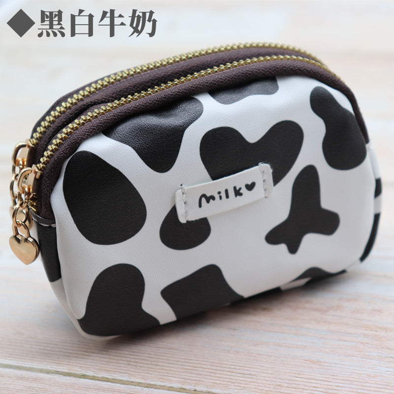 Wholesale Double zipper cute large capacity wallet