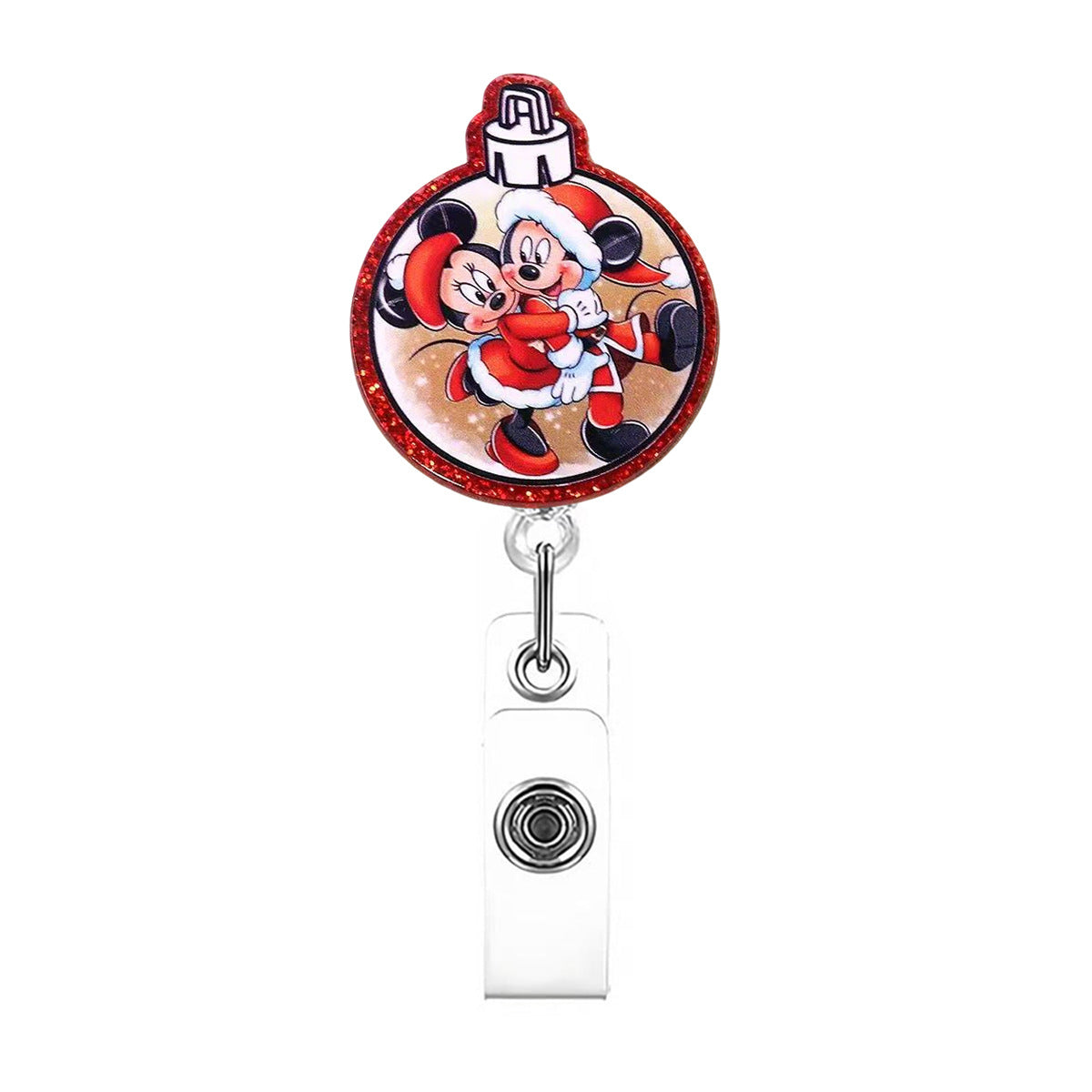 Wholesale Christmas Colored Bow Badge Reels