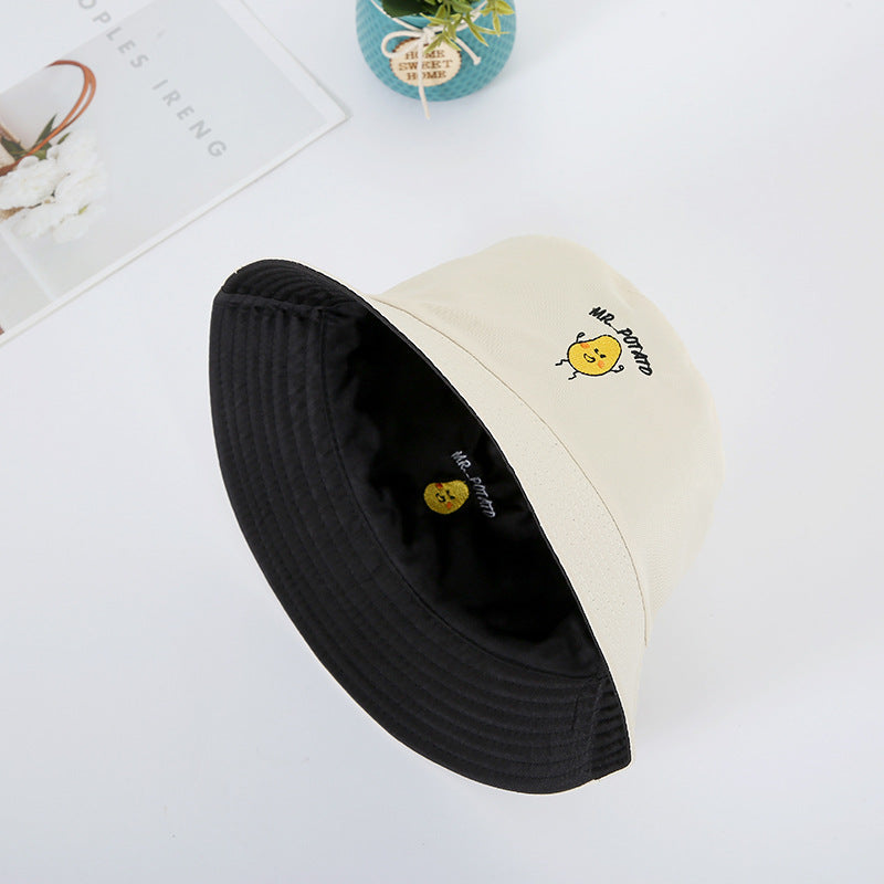 Bordado de verduras al por mayor poliéster Sunshade Bucket Sombrero