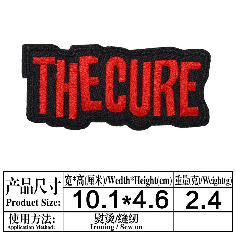 Wholesale Twill Embroidered Alphabet Patches Black White Rectangle Applique 33 Styles For Sweater DIY Craft Supply