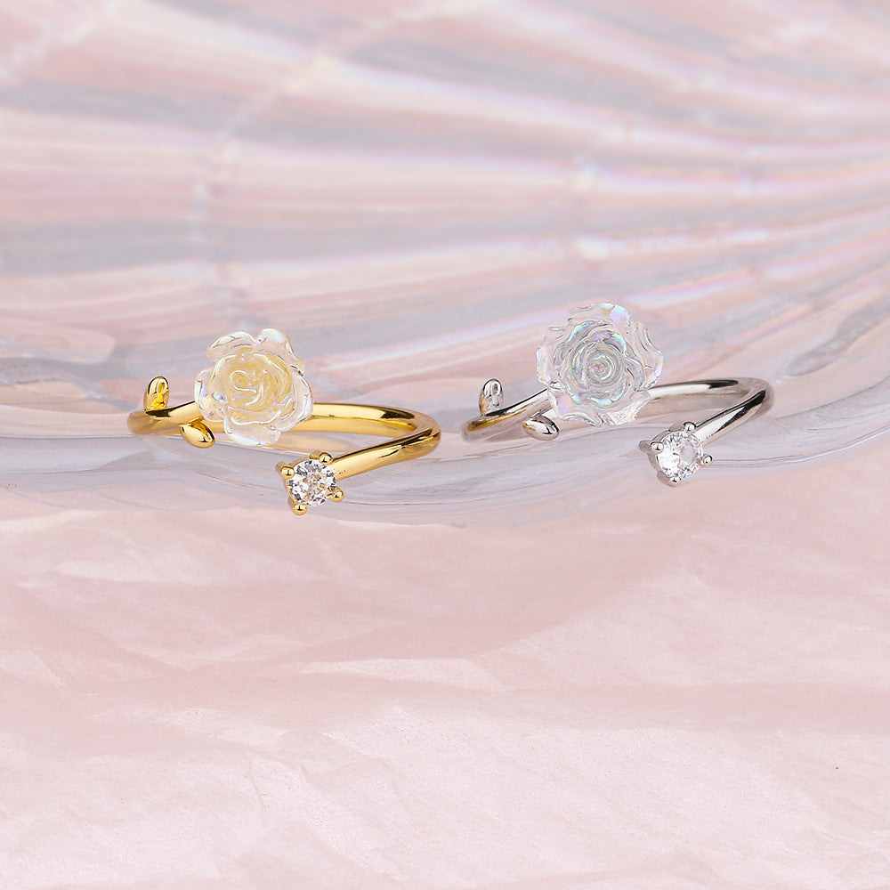 Al por mayor 2023 nuevo anillo de camelia de Tongshan