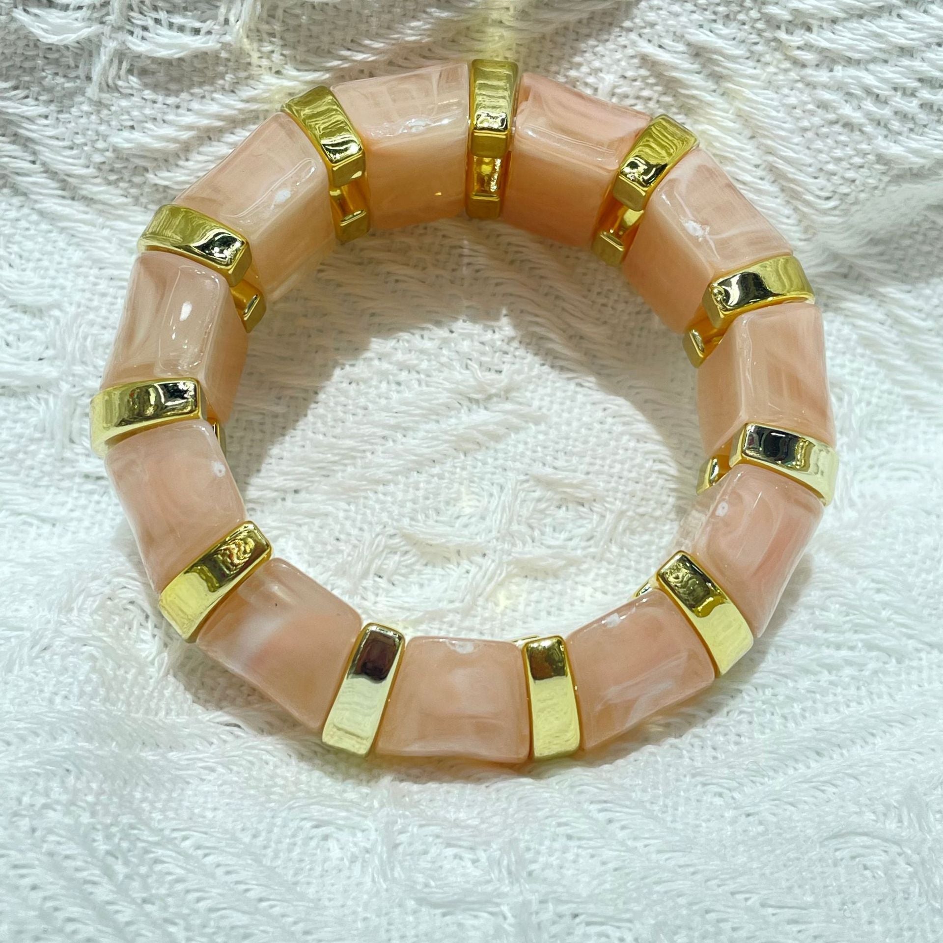 Wholesale New  Acrylic Stamping Rope Simple Maillard Bracelet