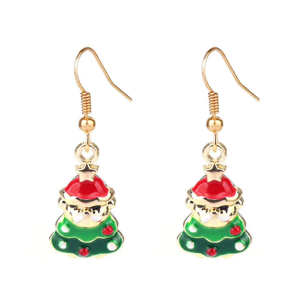 Wholesale Christmas Tree  Snowman Earrings