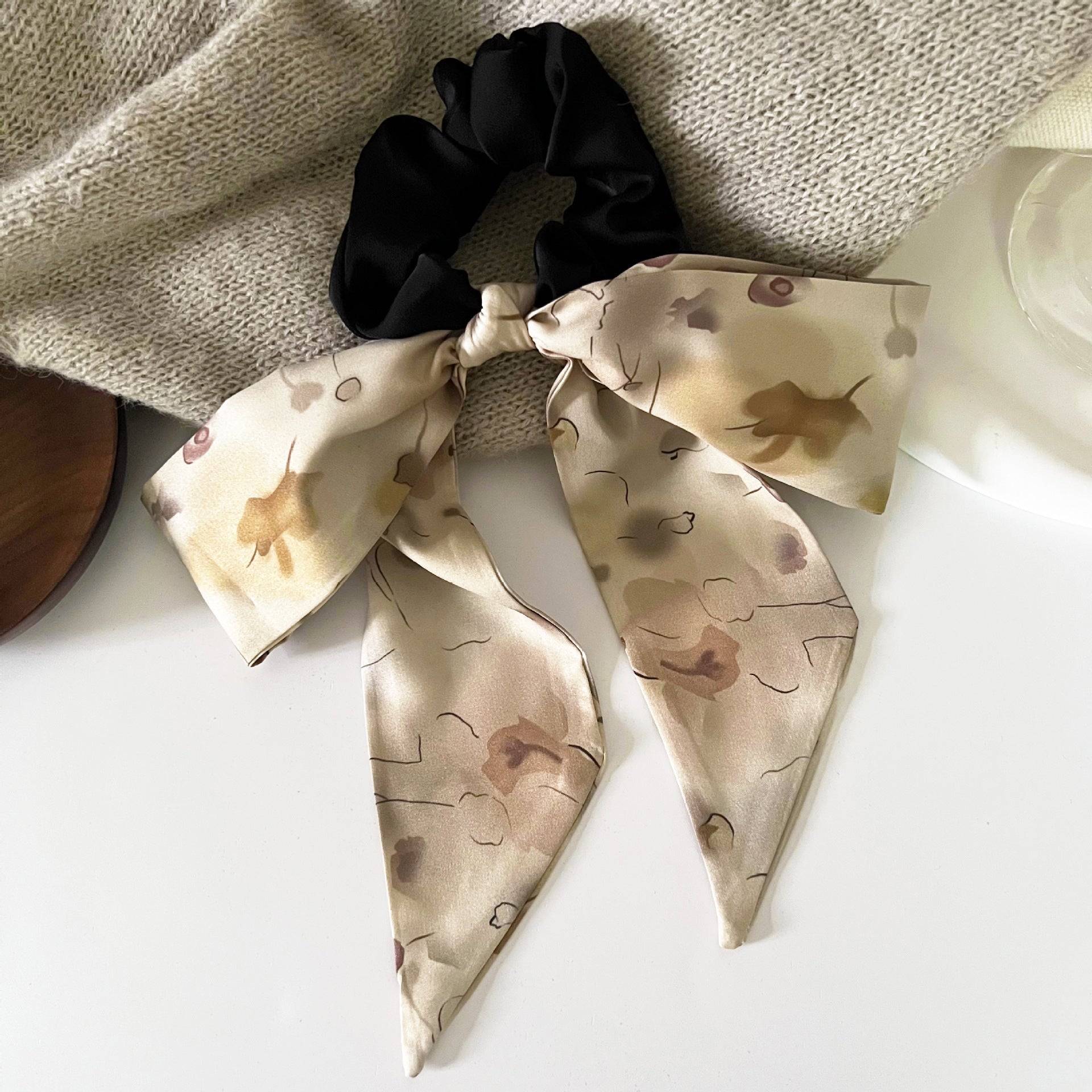 Wholesale Retro Ribbon Bow Hair Tie