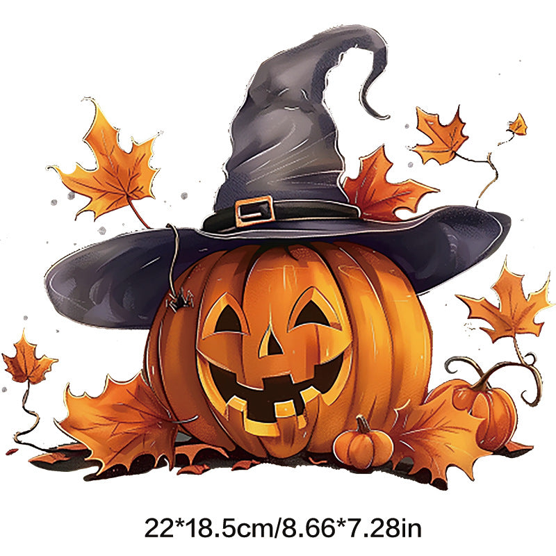 Wholesale Pumpkin Skull Terrifying Halloween UV DTF Ready to Press Transfers Wraps