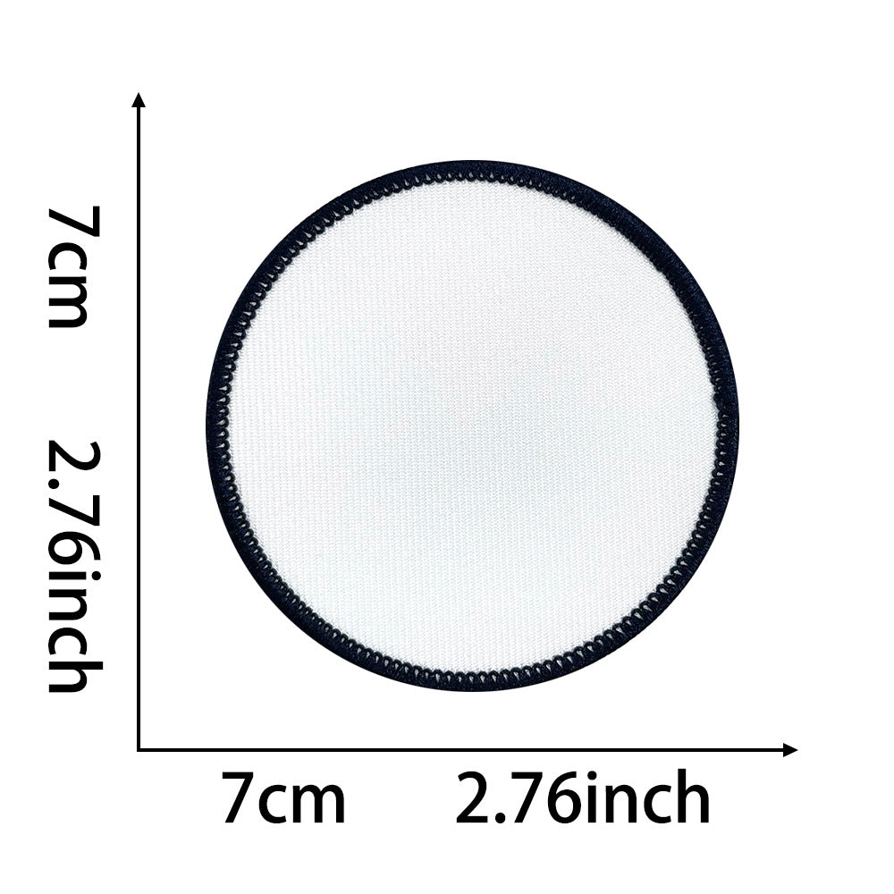 Wholesale Fashion Iron On Embroidered Patches DIY Blank Square Circle Set Chic Coat Decoration 10 Piece Fashion Accessory