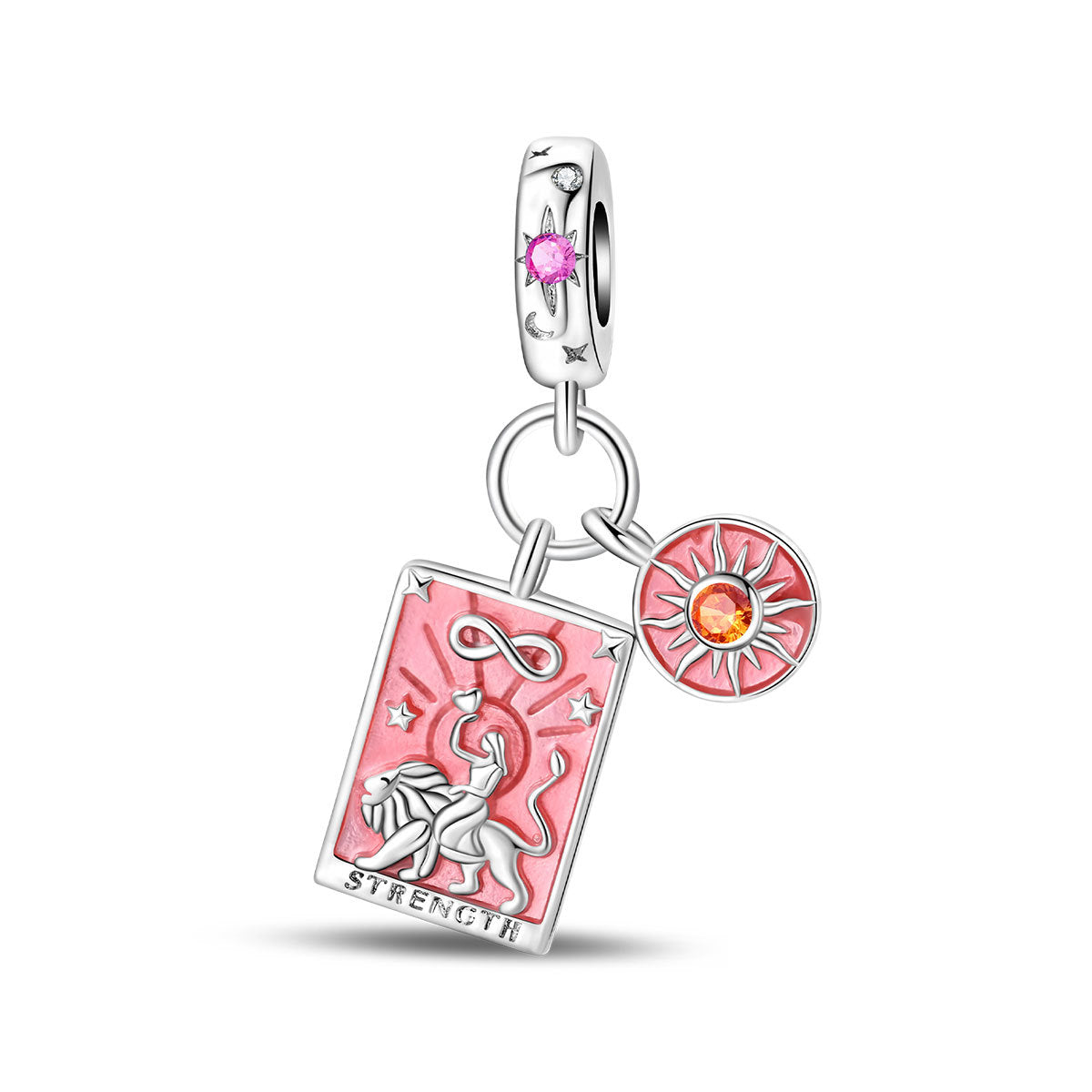 Wholesale Tarot Cards Sun Moon Stars Charm Copper Silver Plated Charms