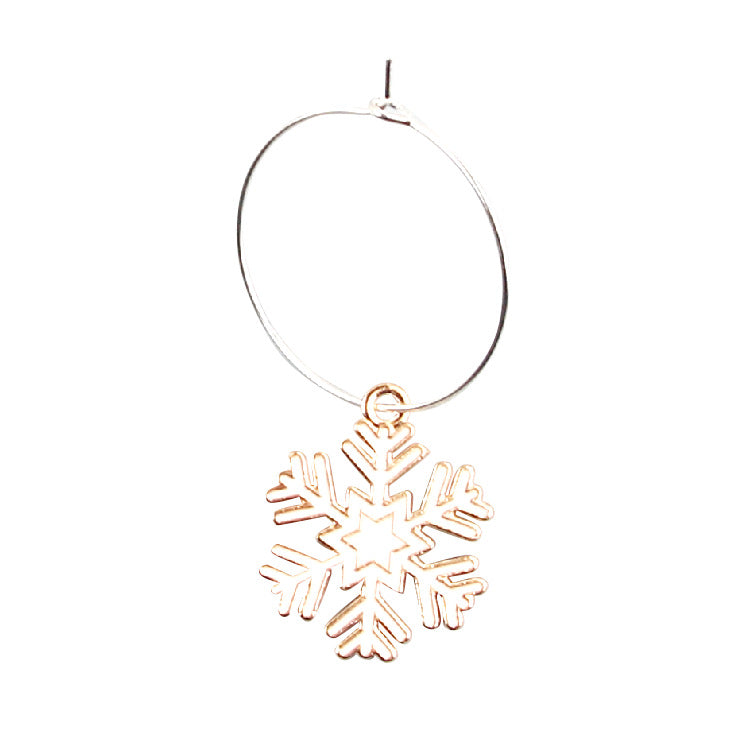 Wholesale Christmas Party Christmas Tree Metal Wine Cup Rings