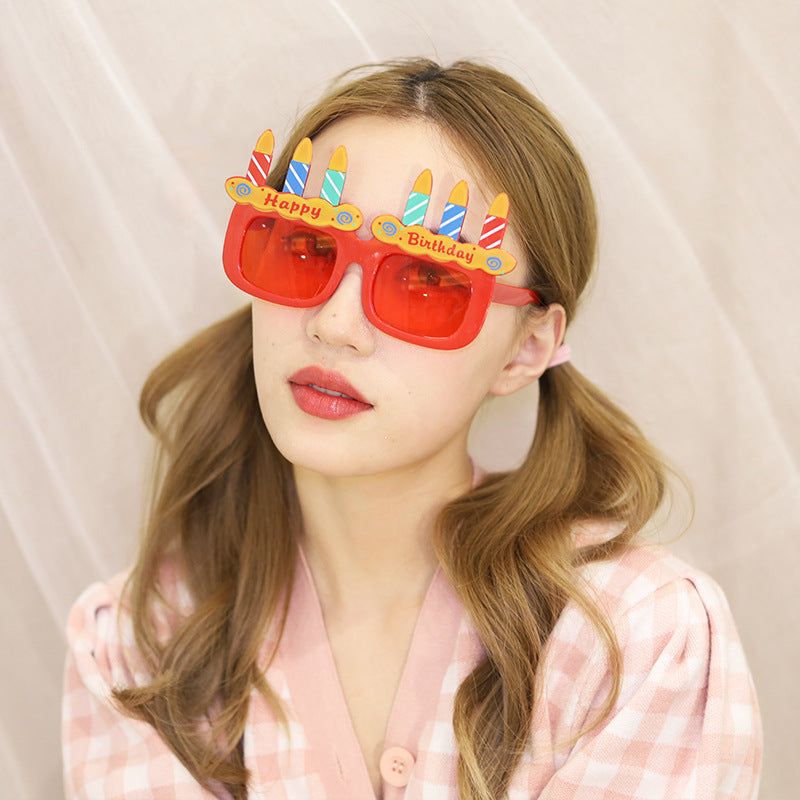 Wholesale ABS Birthday Party Decorative Glasses