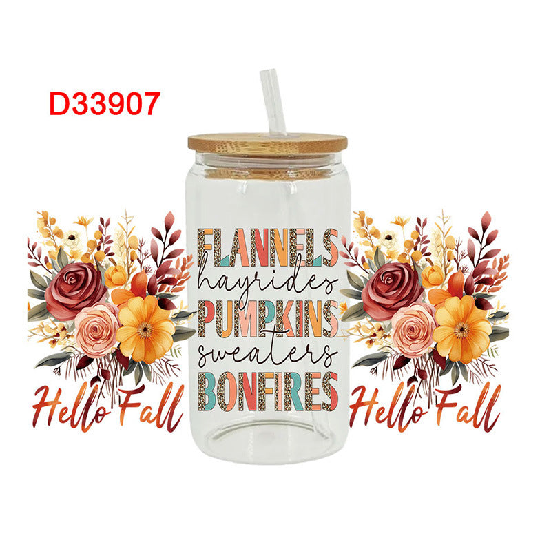 WholesaleWestern Wind Bullhead   16oz Cup UV DTF Wraps