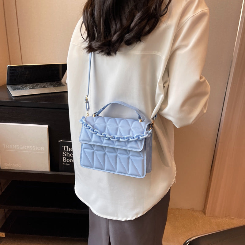 Wholesale Casual Texture Simple Single Shoulder Solid Color Messenger Bag