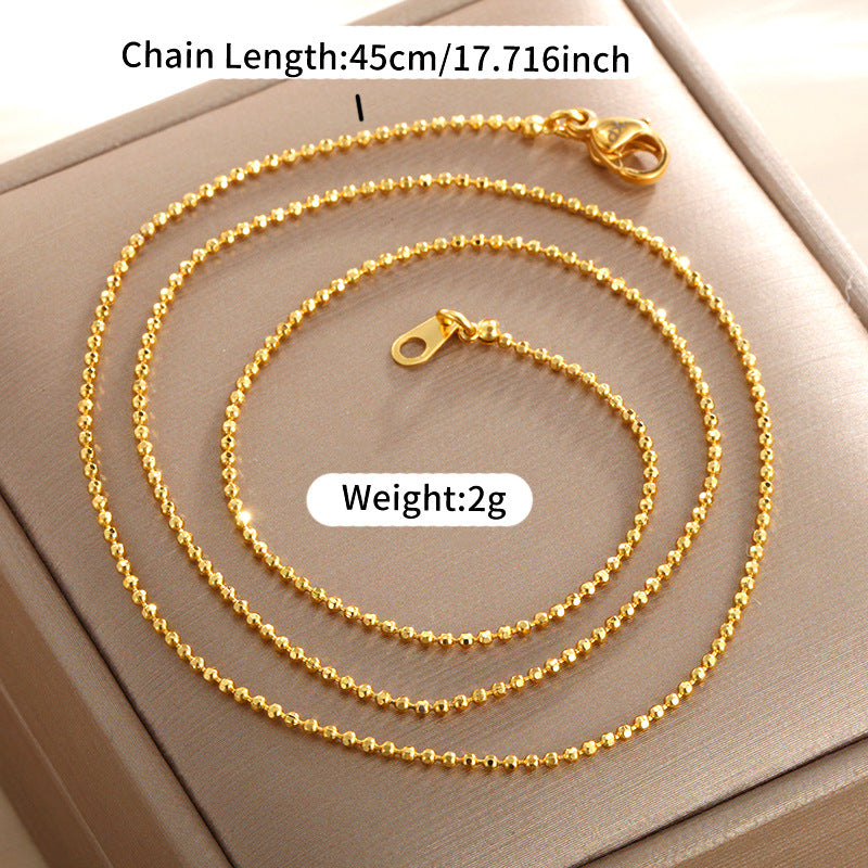 Wholesale 12pcs Copper Gold-plated Minimalist Alloy Chain Gold Fashionable Necklaces