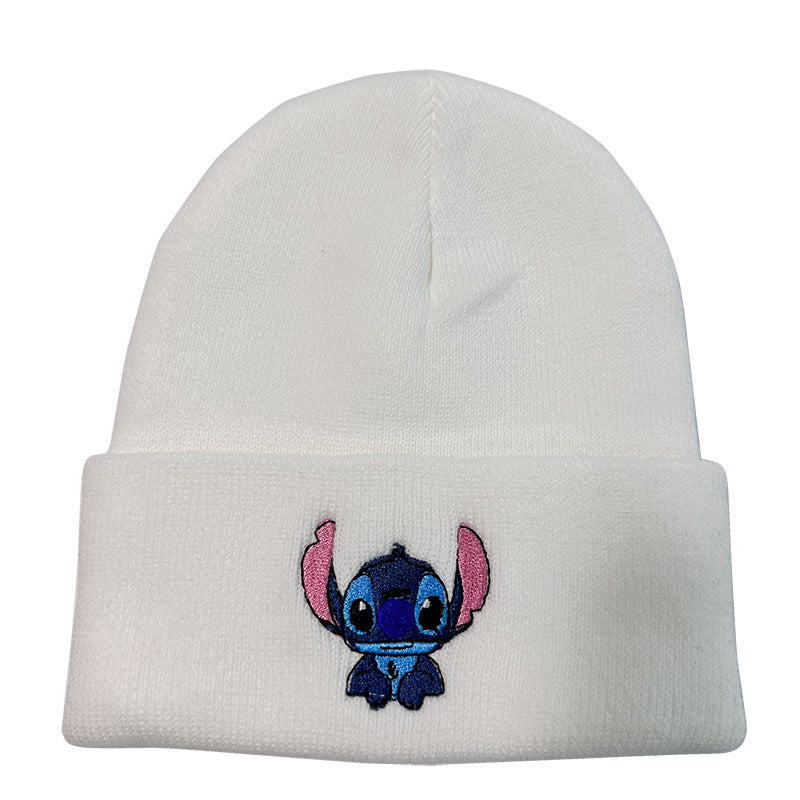 Wholesale Embroidered Knitted Outdoor Warm Cartoon Knitted Hat
